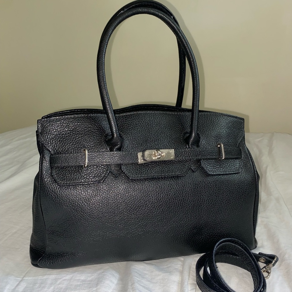 Birkin Style 100% Leather Bag